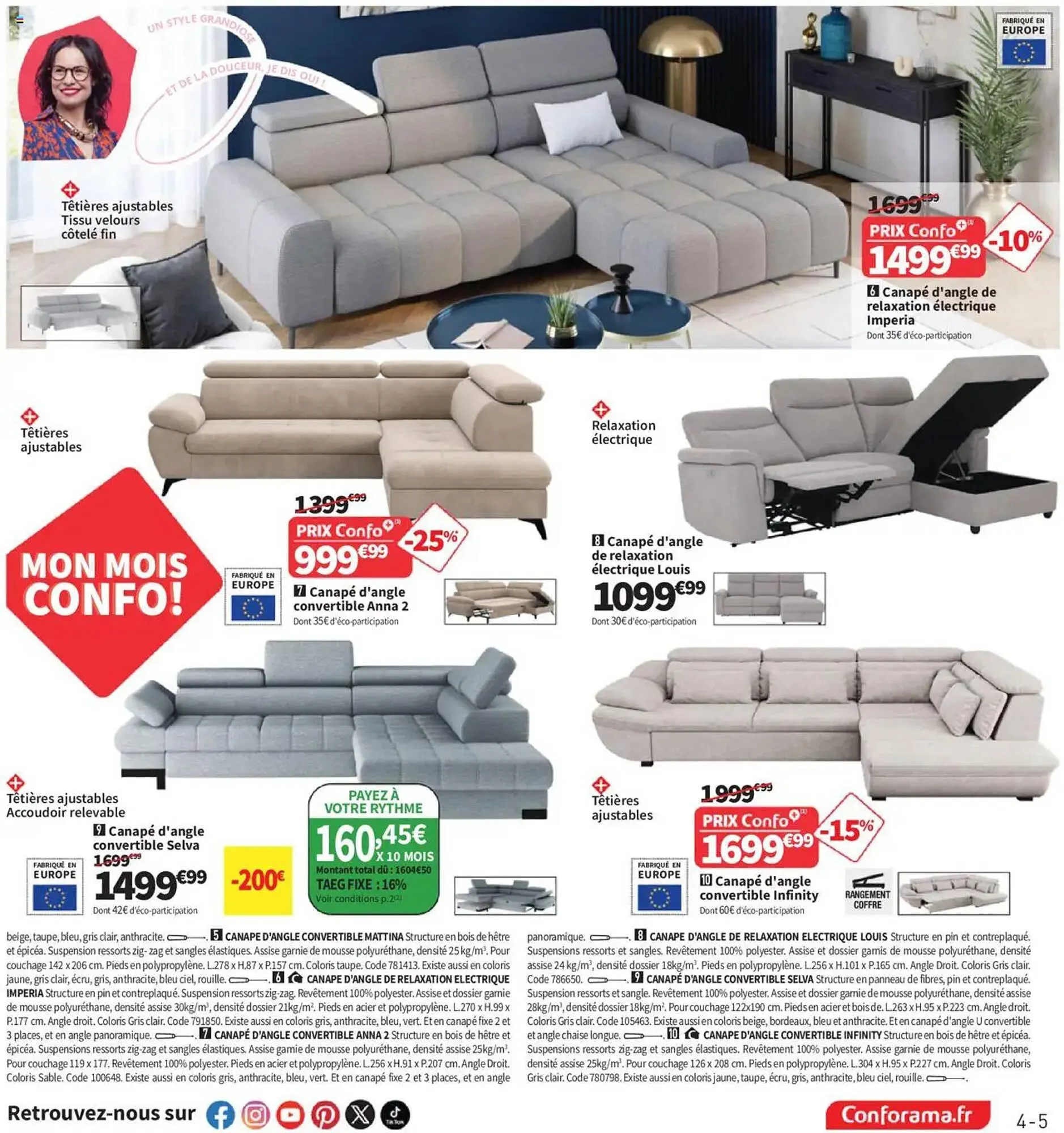Catalogue Conforama du 22 avril au 26 mai 2025 - Catalogue page 5