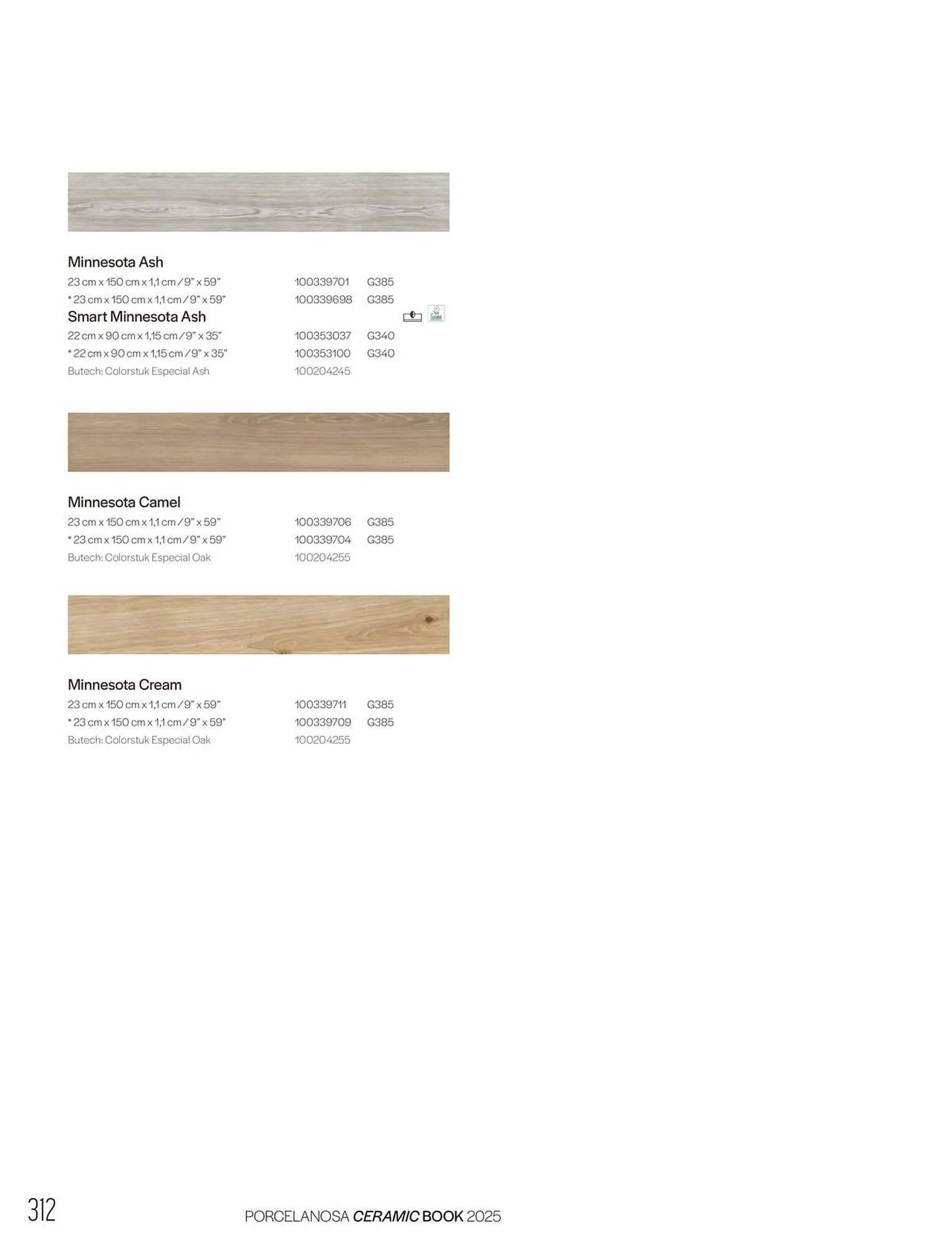 Catalogue Porcelanosa du 27 janvier au 31 décembre 2025 - Catalogue page 314