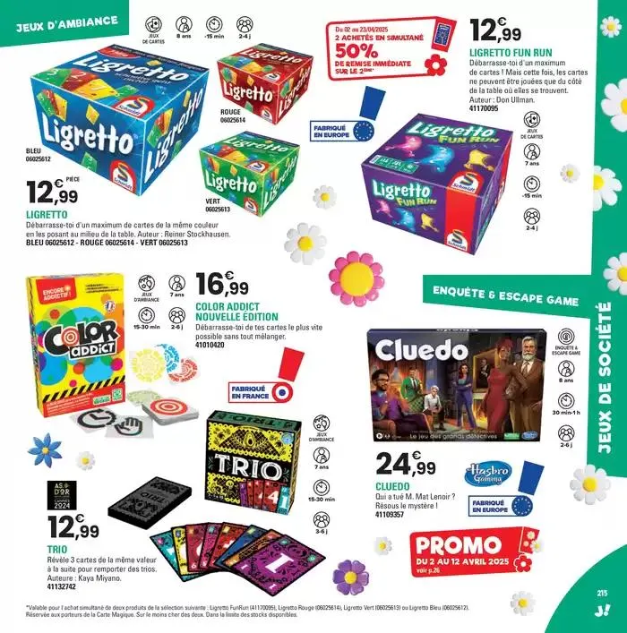 PRINTEMPS 2025 du 2 avril au 28 juin 2025 - Catalogue page 215