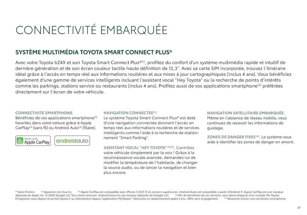Toyota bZ4X  du 7 janvier au 7 janvier 2026 - Catalogue page 27