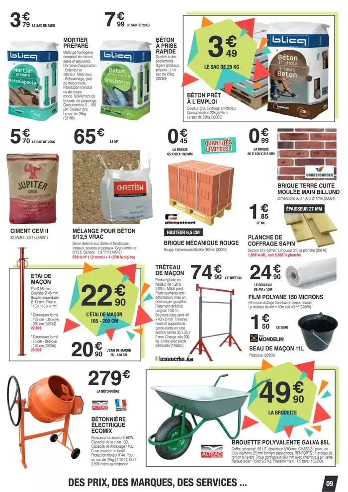 SPÉCIAL AMÉNAGEMENT EXTÉRIEUR du 7 mars au 29 mars 2025 - Catalogue page 9