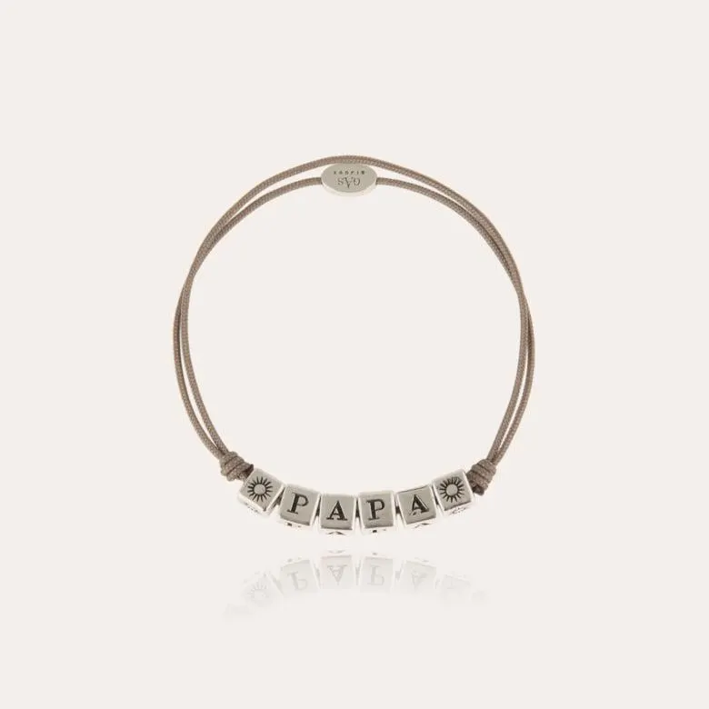 Papa men bracelet silver