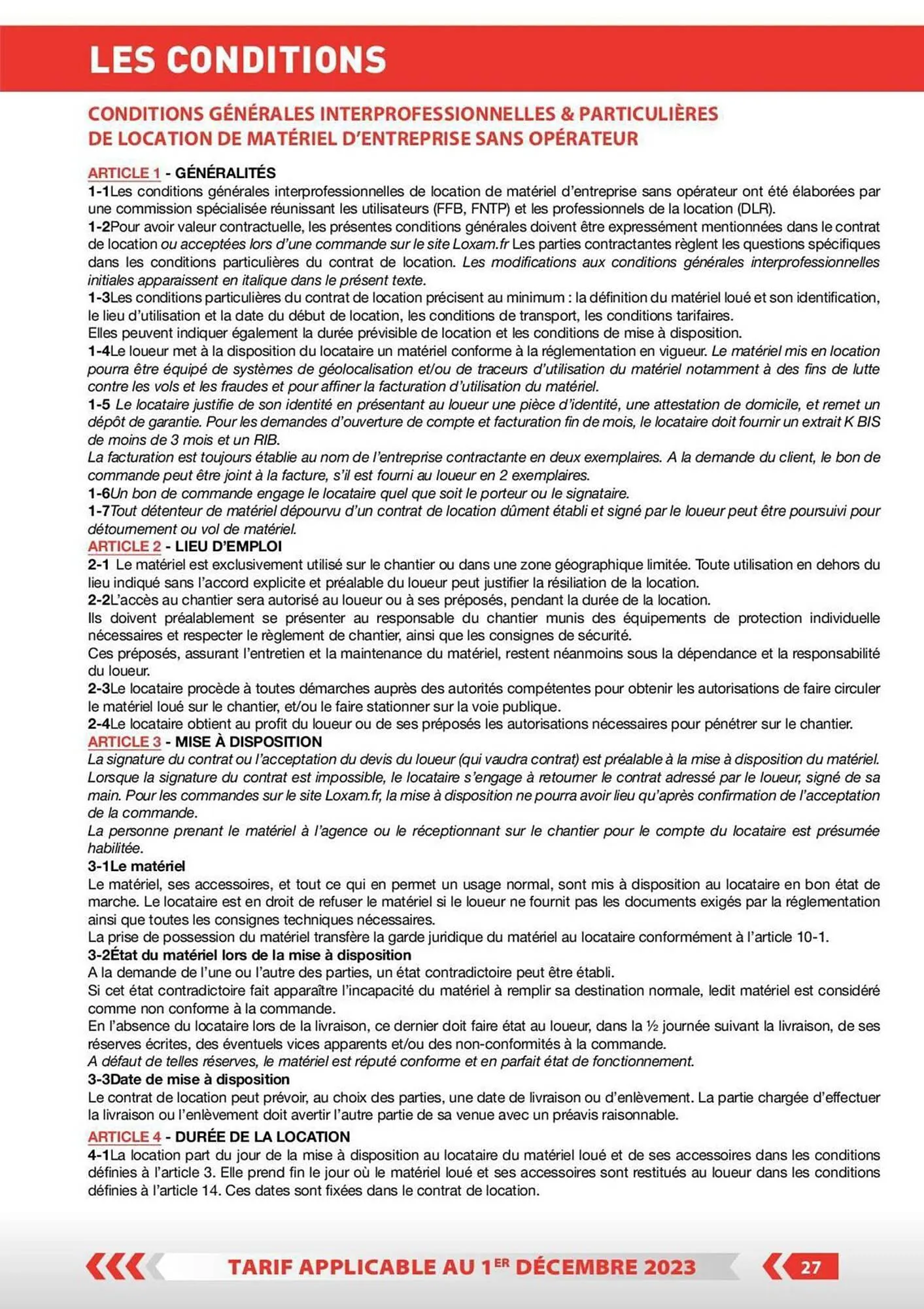 Catalogue Loxam du 1 décembre au 31 décembre 2023 - Catalogue page 21
