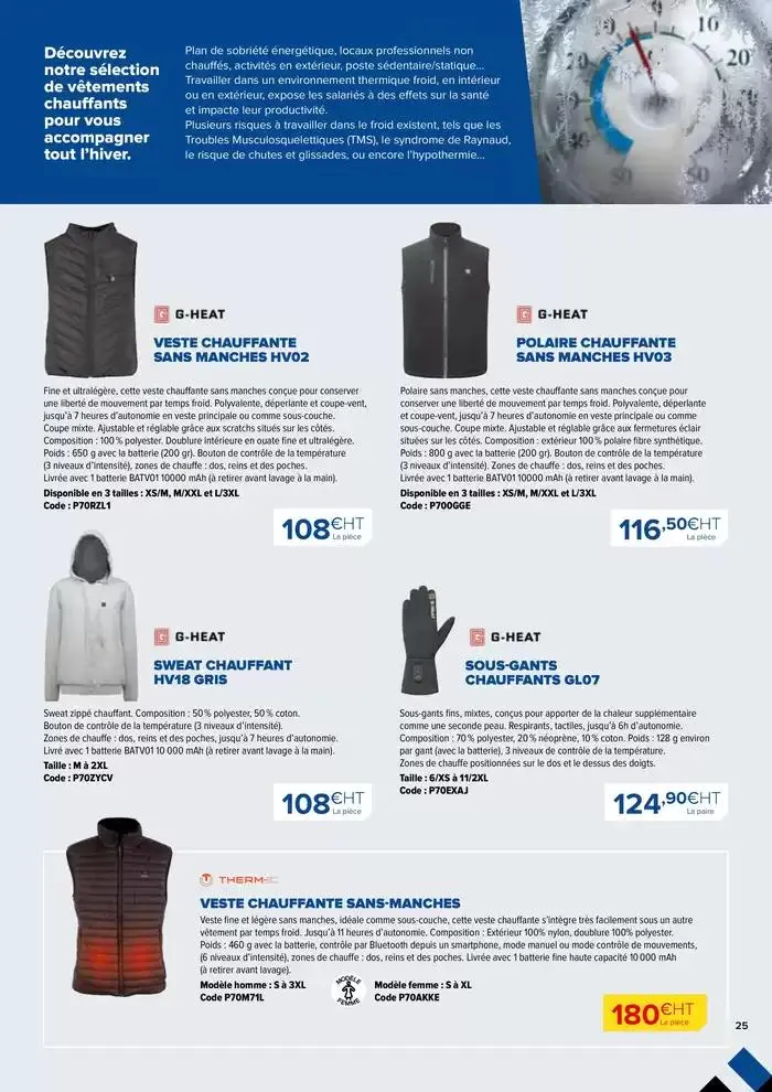 Équipez-vous pour l'hiver automne-hiver 2024-25 du 2 octobre au 31 mars 2025 - Catalogue page 25