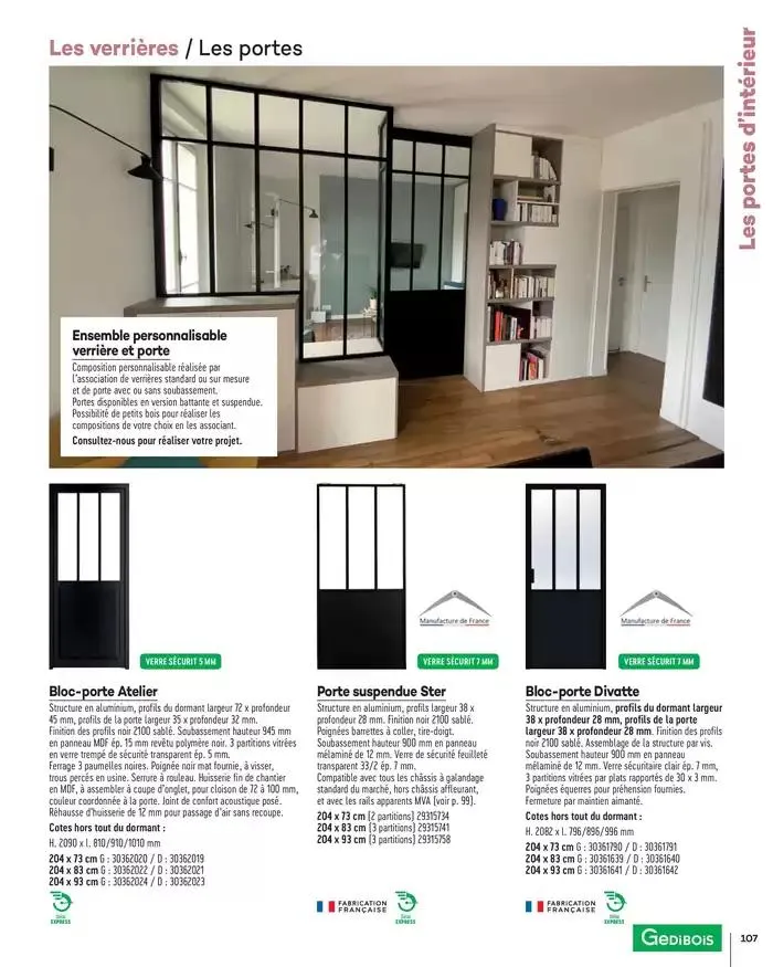 Aménagents Intérieurs 2025 du 1 janvier au 31 décembre 2025 - Catalogue page 107