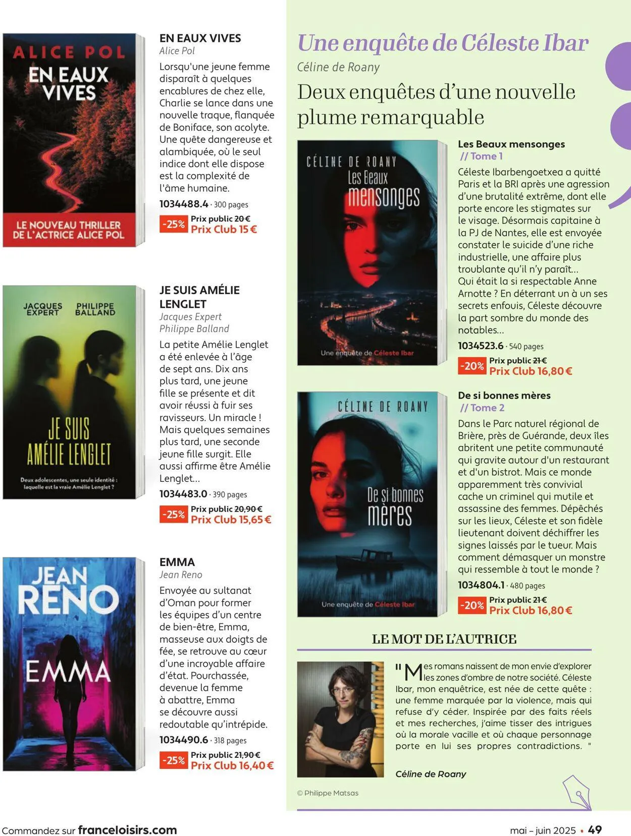 France Loisirs du 1 mai au 30 juin 2025 - Catalogue page 49