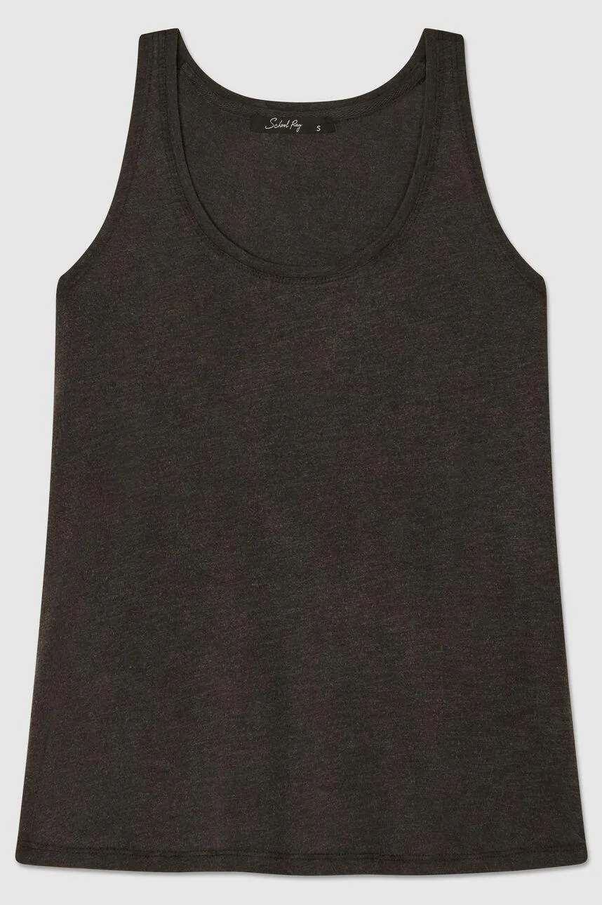 Débardeur Dark Grey DASMAY SLUB