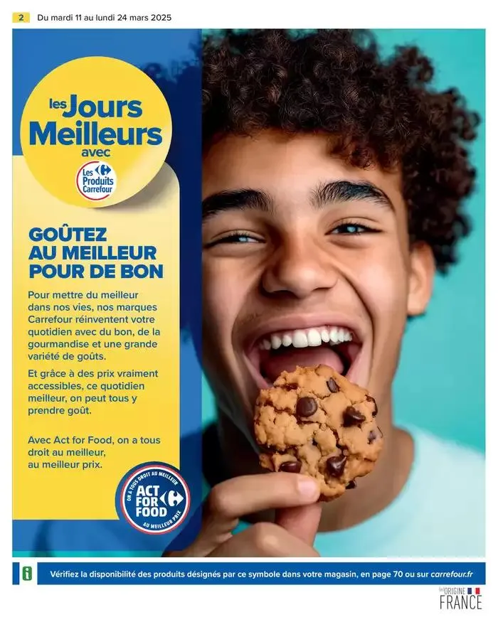 LES JOURS MEILLEURS AVEC LES PRODUITS CARREFOUR du 11 mars au 24 mars 2025 - Catalogue page 4