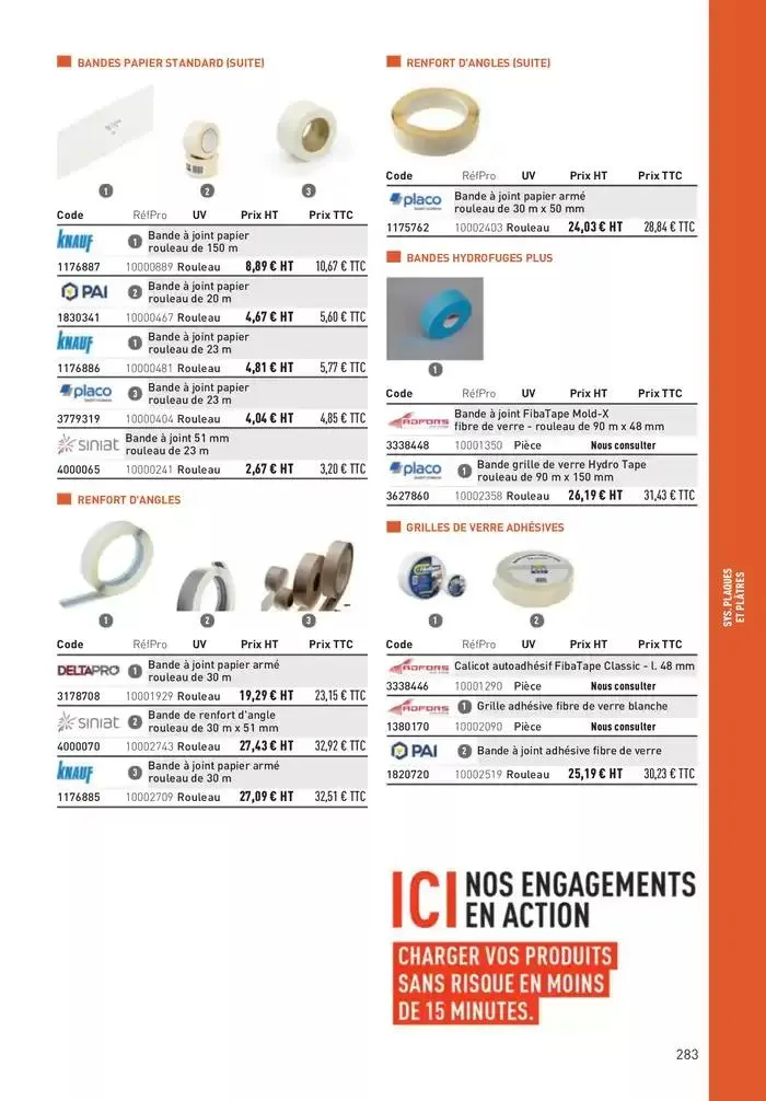 Matériaux 2025 du 1 janvier au 31 décembre 2025 - Catalogue page 283