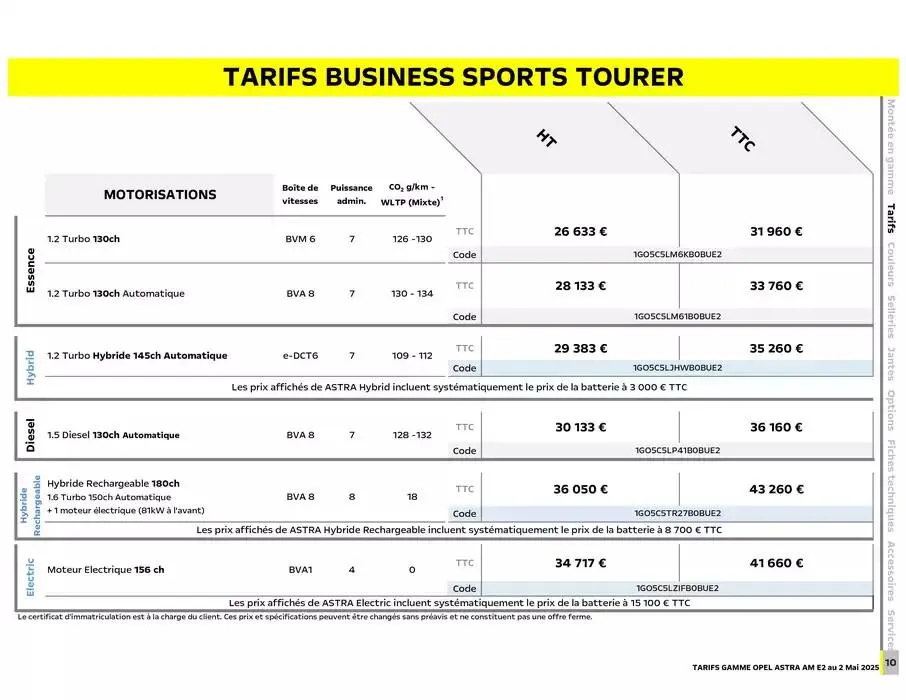 Opel Astra et Astra Sports Tourer du 12 mai au 12 mai 2026 - Catalogue page 11