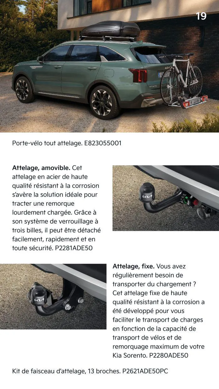KIA Sorento Hybride - Accessoires du 13 juin au 4 juin 2025 - Catalogue page 19