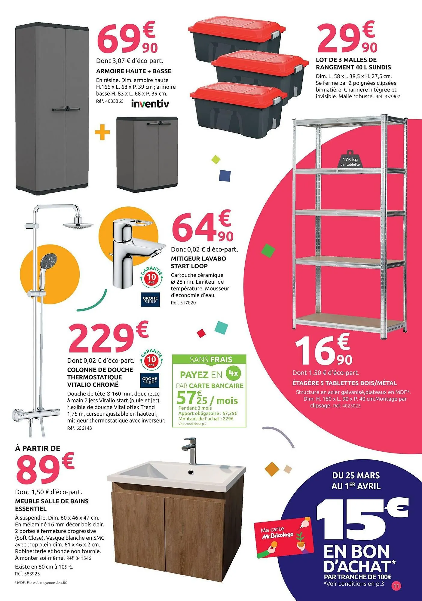 Catalogue Mr Bricolage du 25 mars au 12 avril 2026 - Catalogue page 11