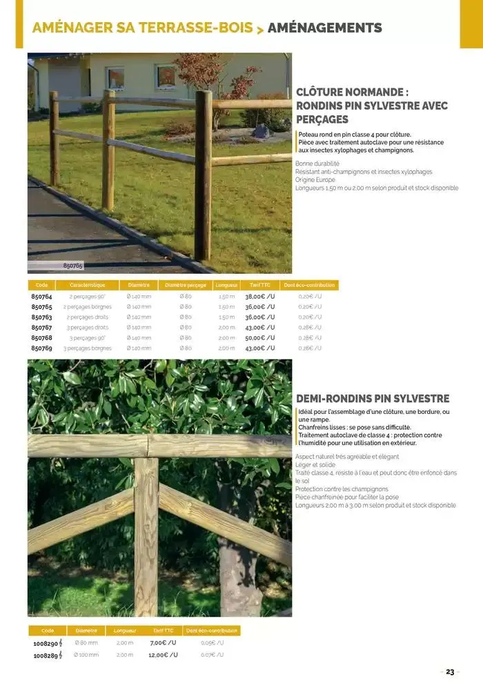 Aménagements Extérieurs 2025 du 26 mars au 31 décembre 2025 - Catalogue page 23