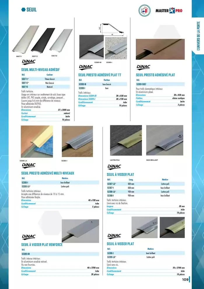 Guide Quincaillerie Serrurerie 2025 - 2026 du 1 avril au 1 avril 2026 - Catalogue page 111