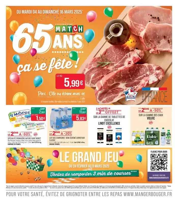 65 ANS ça se fête ! du 3 mars au 16 mars 2025 - Catalogue page 1