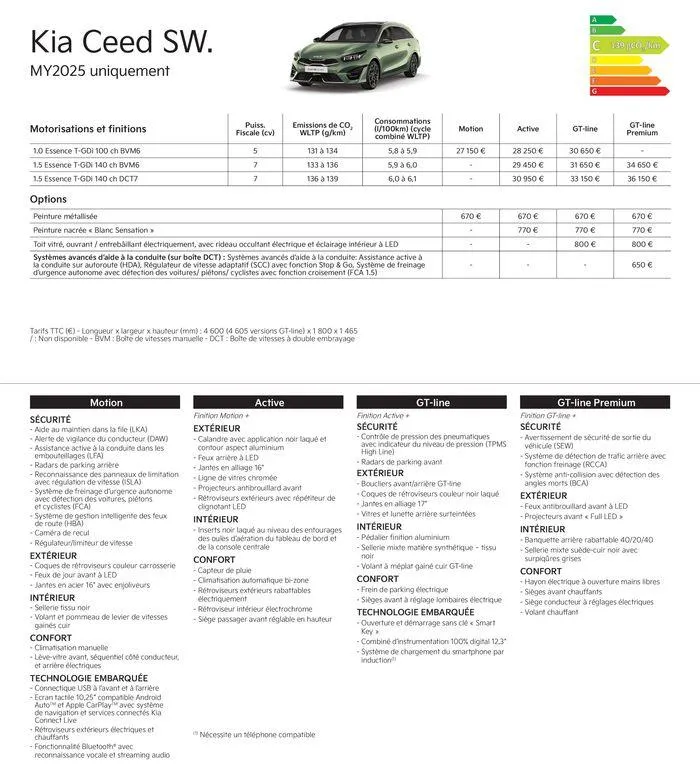 KIA Nouvelle Picanto - Price list du 23 juillet au 14 juillet 2025 - Catalogue page 8