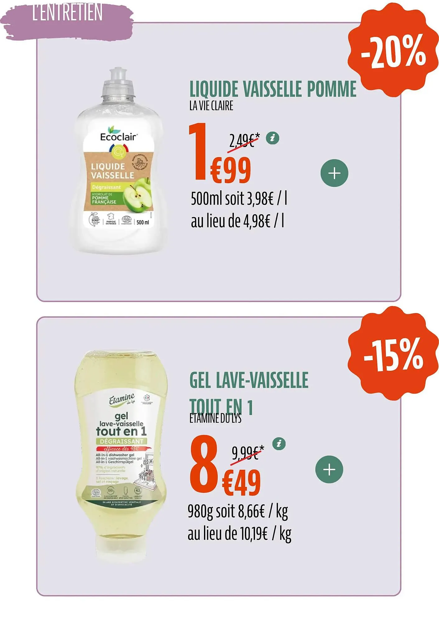 Catalogue La Vie Claire du 30 octobre au 26 novembre 2025 - Catalogue page 56