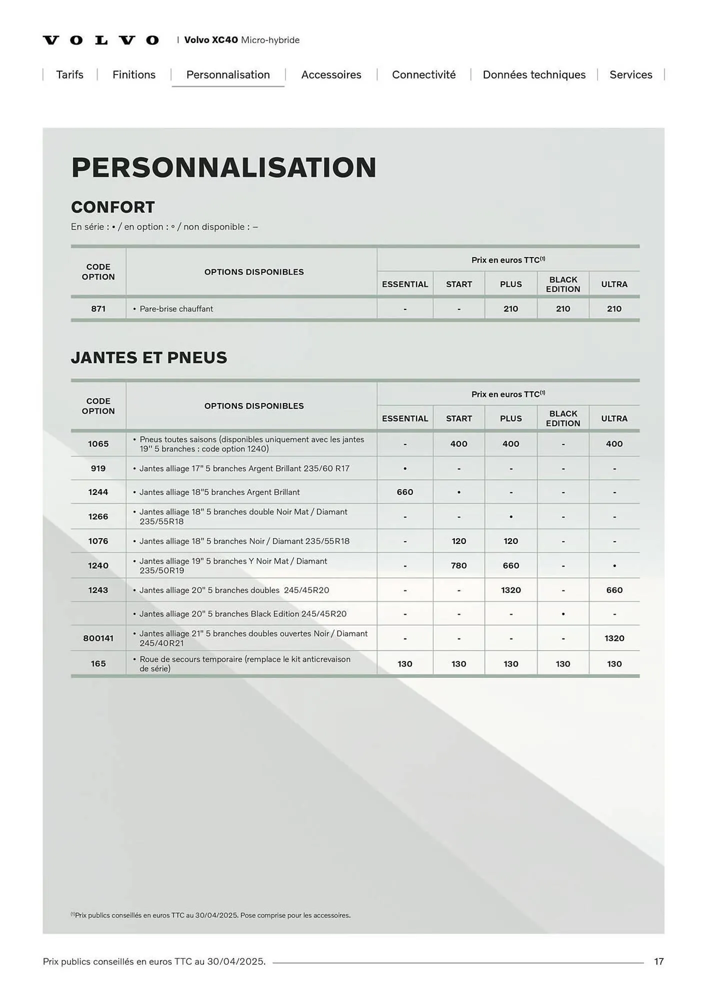 Catalogue VOLVO du 7 janvier au 31 janvier 2027 - Catalogue page 17