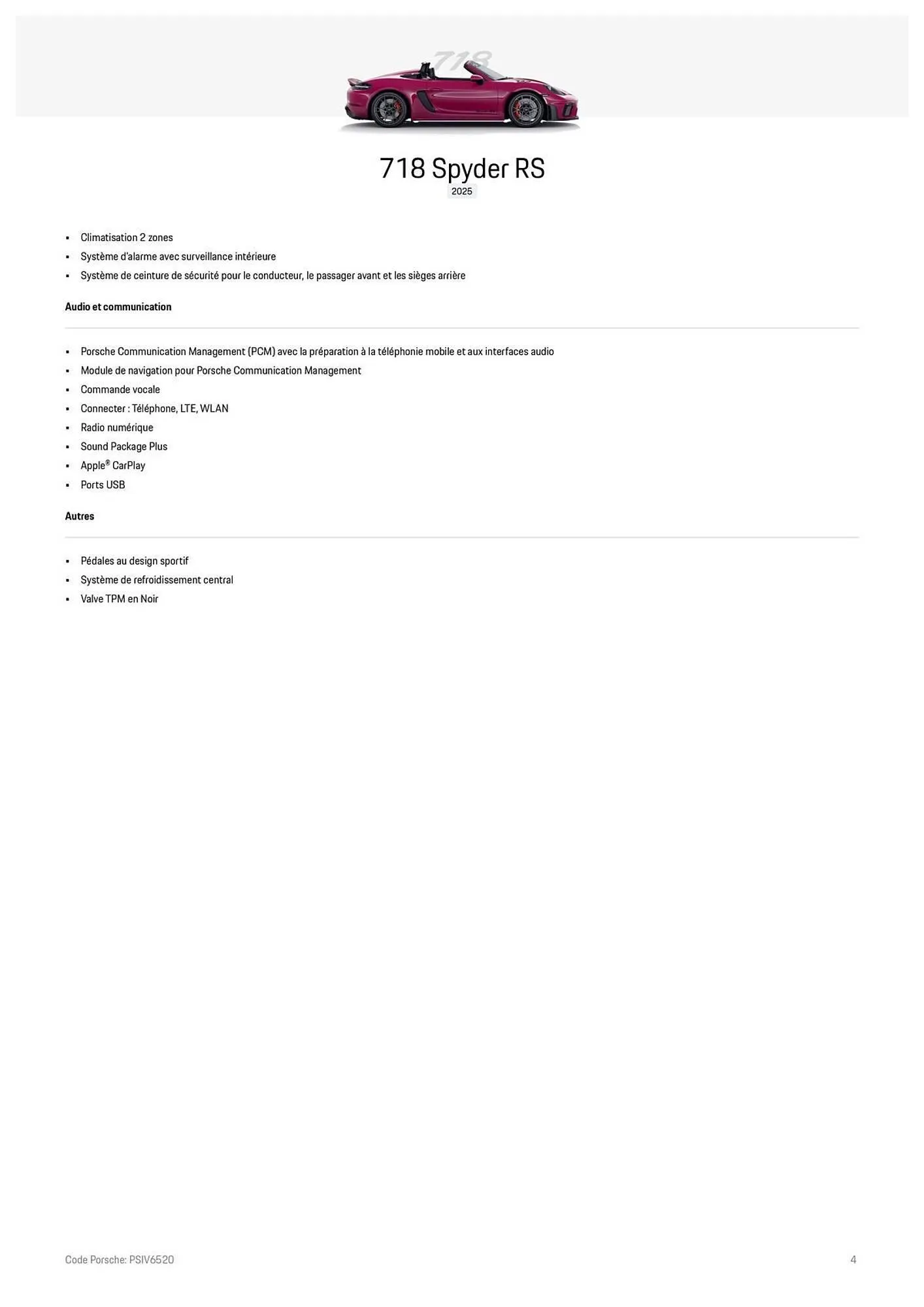 Catalogue Porsche du 11 septembre au 31 janvier 2026 - Catalogue page 4