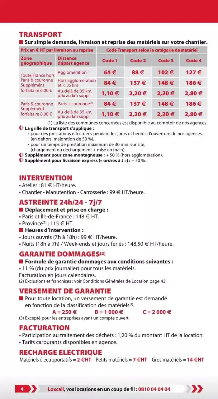 Tarifs professionnels du 3 janvier au 31 décembre 2025 - Catalogue page 6