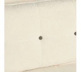 Fauteuil convertible CHOUPI tissu bouclette blanc