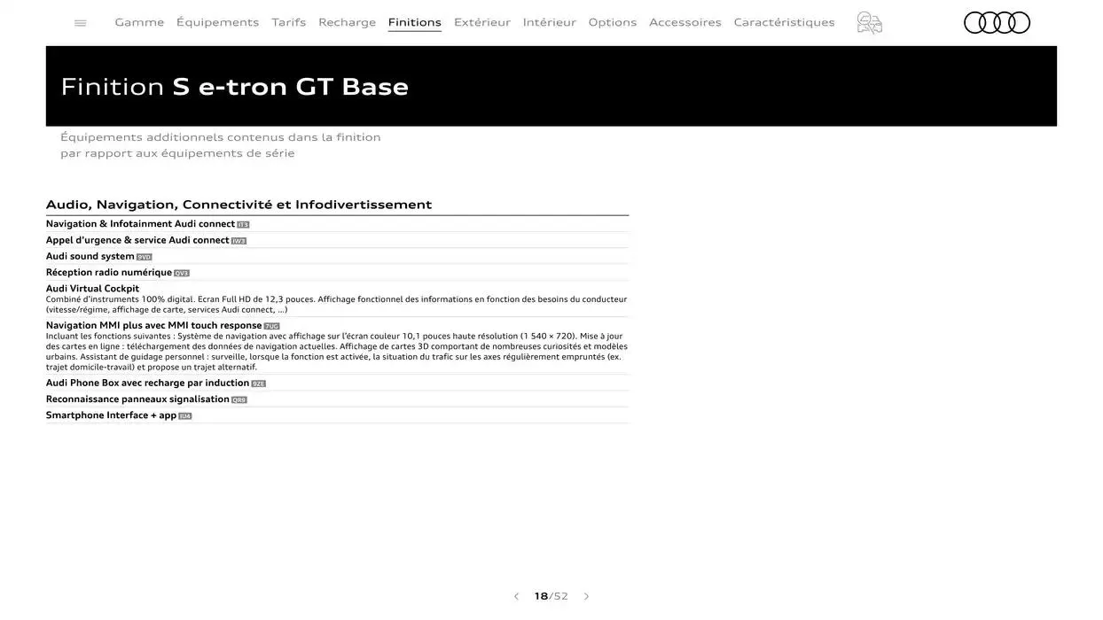Audi e-tron GT du 7 janvier au 31 janvier 2026 - Catalogue page 18