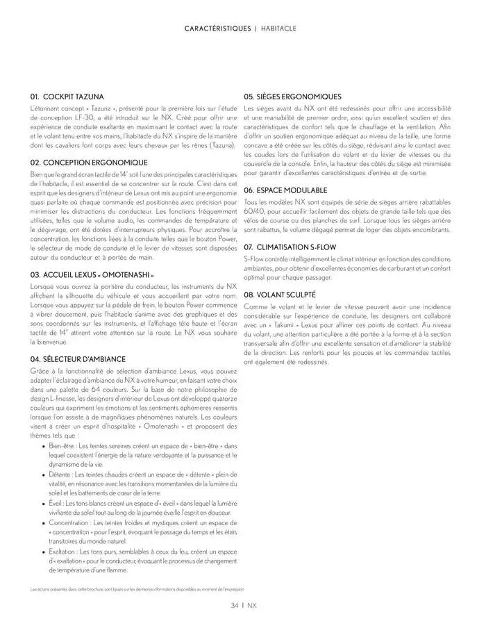 Lexus NX du 27 mars au 27 mars 2026 - Catalogue page 34