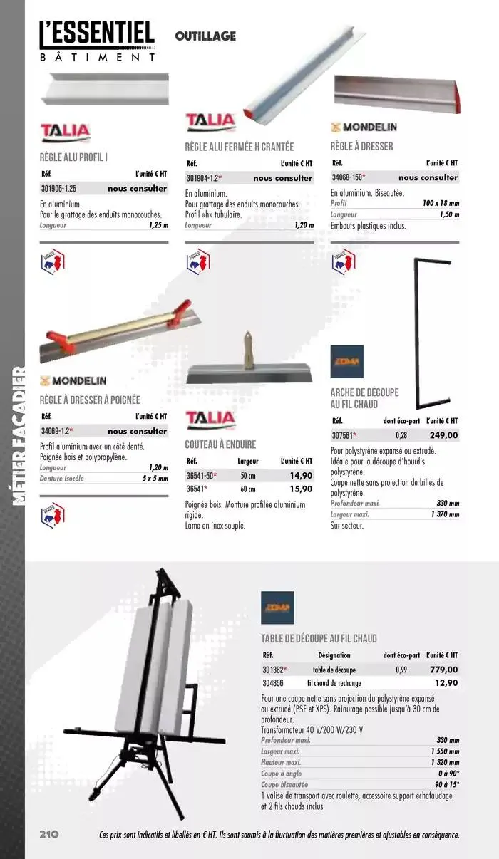 Essentiel Batiment 2025 du 3 janvier au 31 décembre 2025 - Catalogue page 212