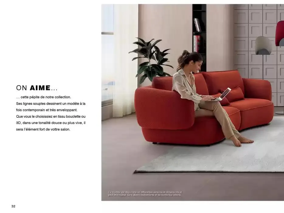 Catalogue Canapés et Fauteuils 2025  du 1 janvier au 31 décembre 2025 - Catalogue page 32