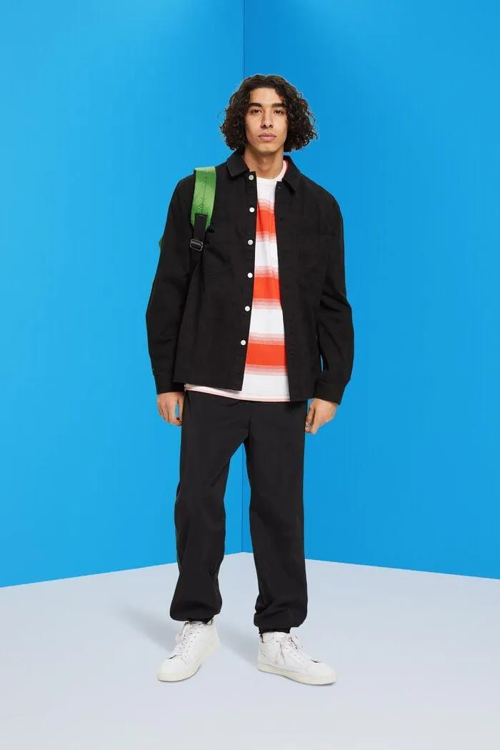 T-shirt à rayures en coton piqué