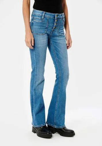 Jean bootcut bleu Femme
