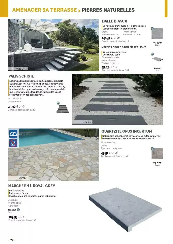 Aménagements Extérieurs 2025 du 30 avril au 31 décembre 2025 - Catalogue page 76