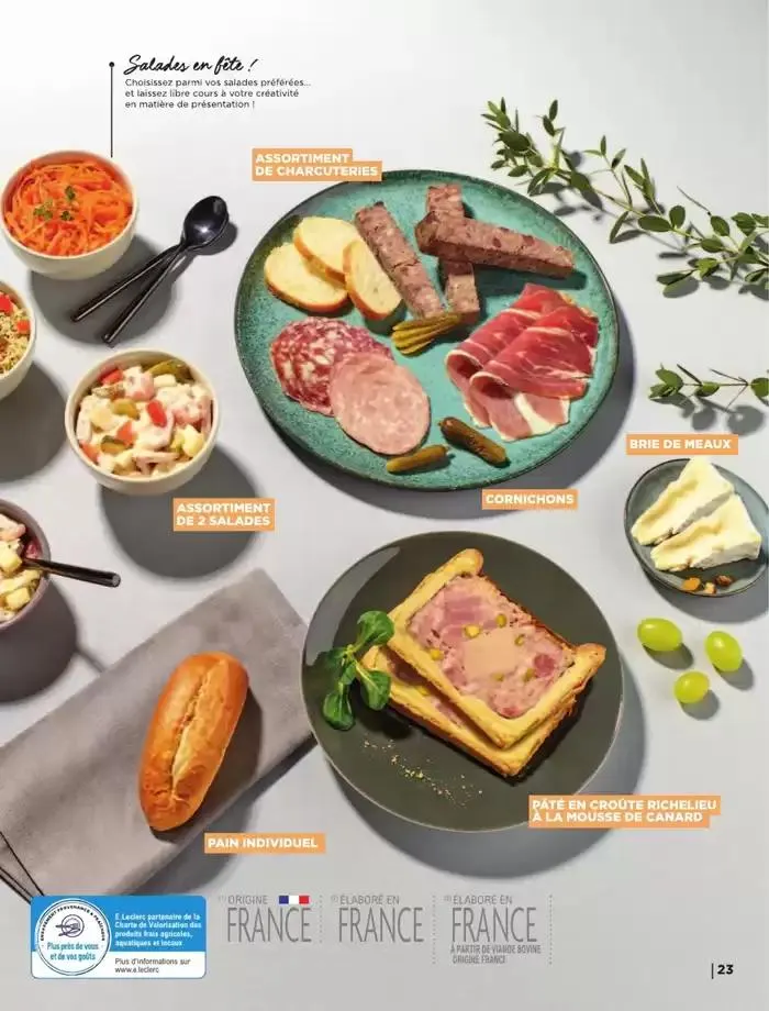 CARTE TRAITEUR PERMANENTE - MIXTE du 9 mai au 31 décembre 2025 - Catalogue page 23