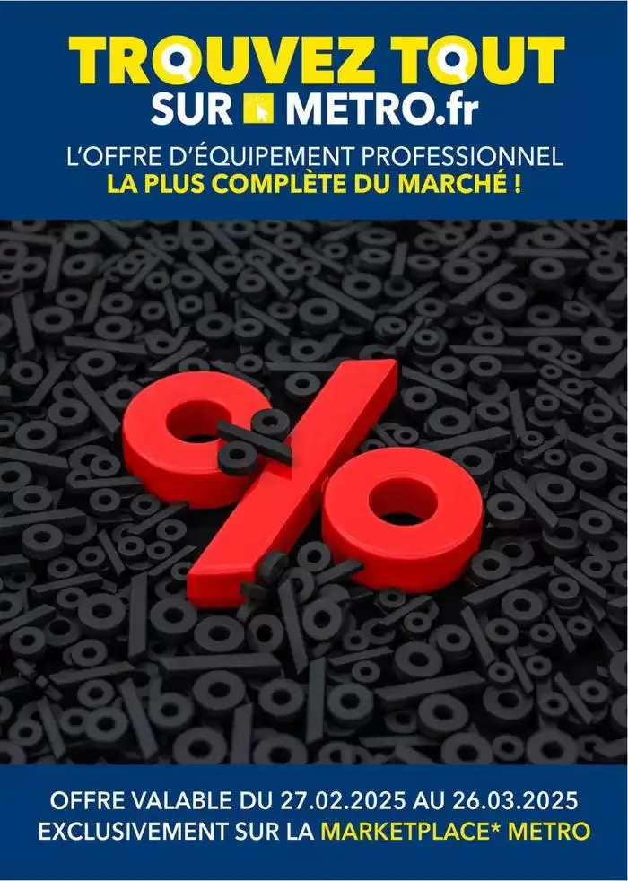 Metro Les bons plans Marketplace du 28 février au 26 mars 2025 - Catalogue page 1