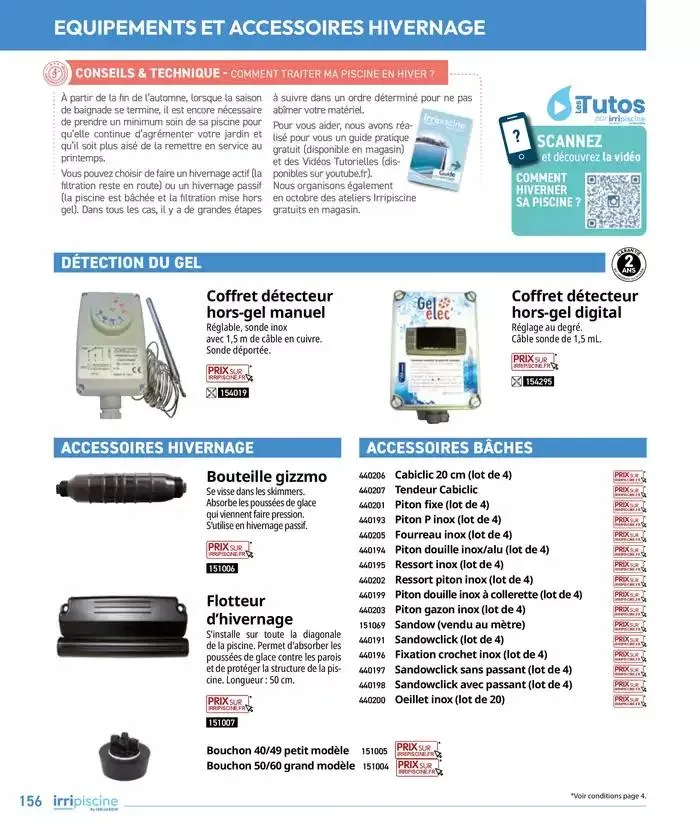 Les plaisir de l'eau Piscine,Spa,Arrosage du 10 mars au 31 décembre 2025 - Catalogue page 156