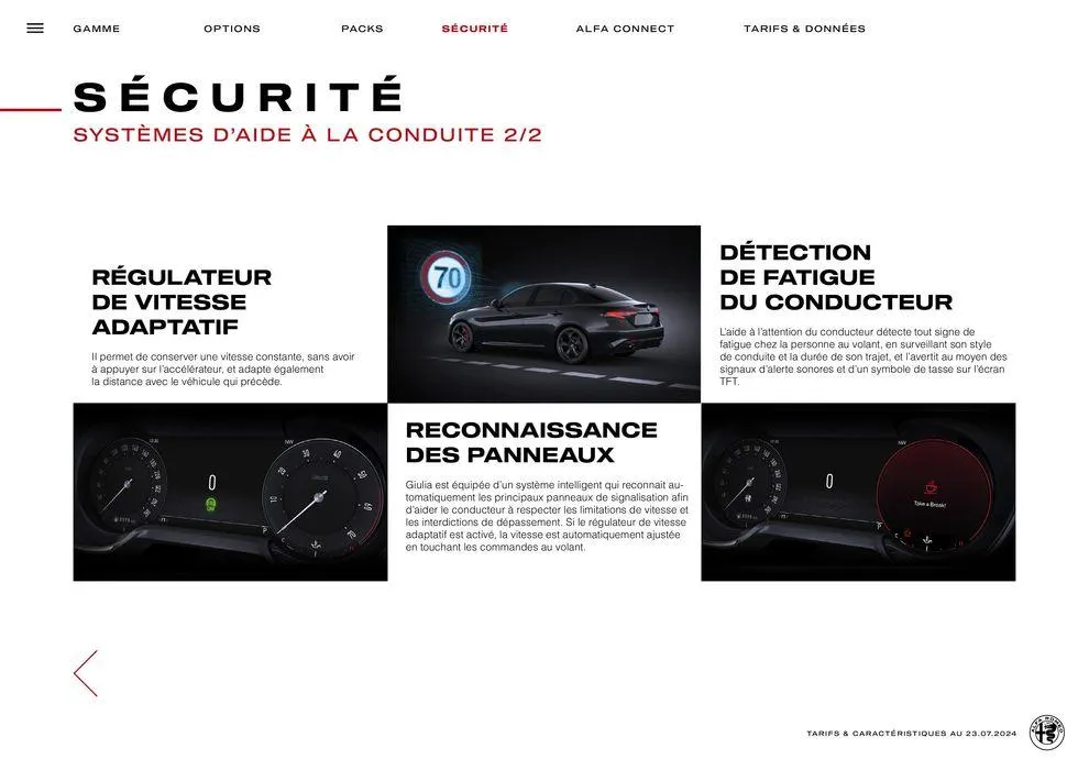 Alfa Romeo GIULIA du 7 août au 7 août 2025 - Catalogue page 14