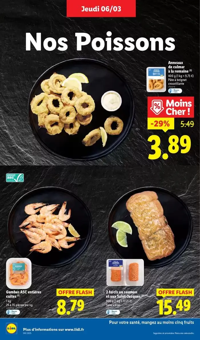 Les bonnes affaires sont chez Lidl ! Découvrez une sélection de produits à petits prix du 6 mars au 12 mars 2025 - Catalogue page 8