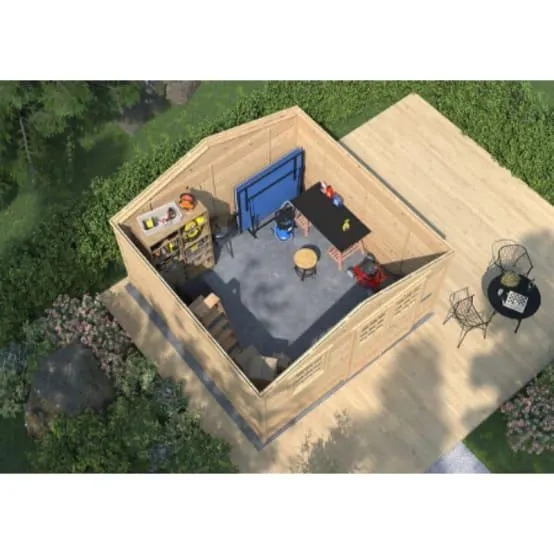 Abri de jardin SHELTY 15,4M2 - Forest Style