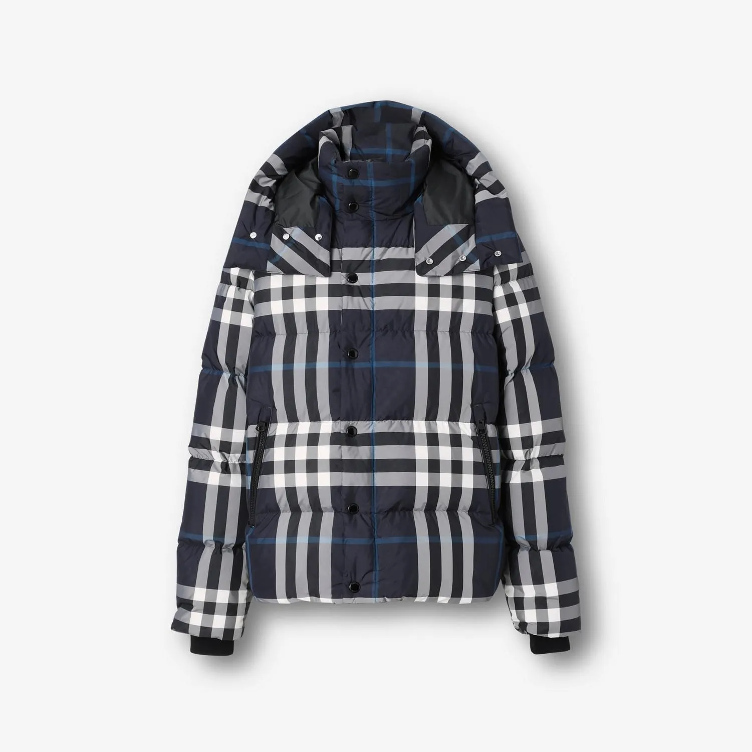Chaqueta de plumas Check con capucha