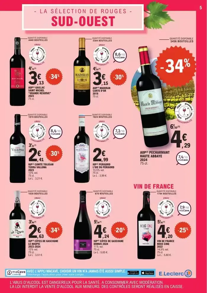 FOIRE AUX VINS DE PRINTEMPS - MIXTE du 8 avril au 19 avril 2025 - Catalogue page 5