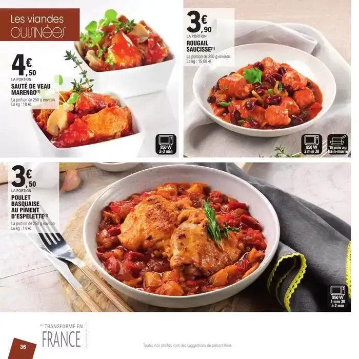 CARTE TRAITEUR PERMANENTE - MIXTE du 27 mars au 24 novembre 2025 - Catalogue page 36