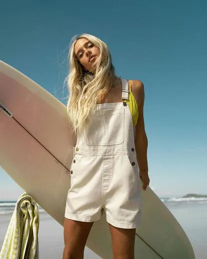 Sand Canyon - Salopette short en jean pour Femme