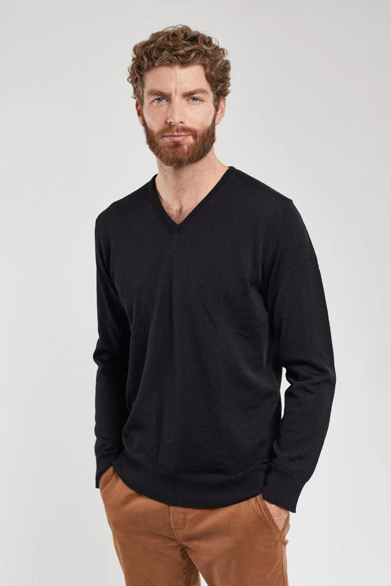 Pull col V "Noyal" - laine mérinos