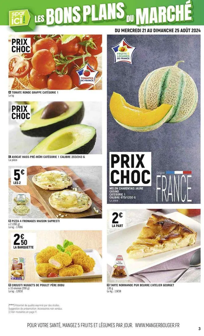 SPAR ici, le top des promos ! du 21 août au 1 septembre 2024 - Catalogue page 5