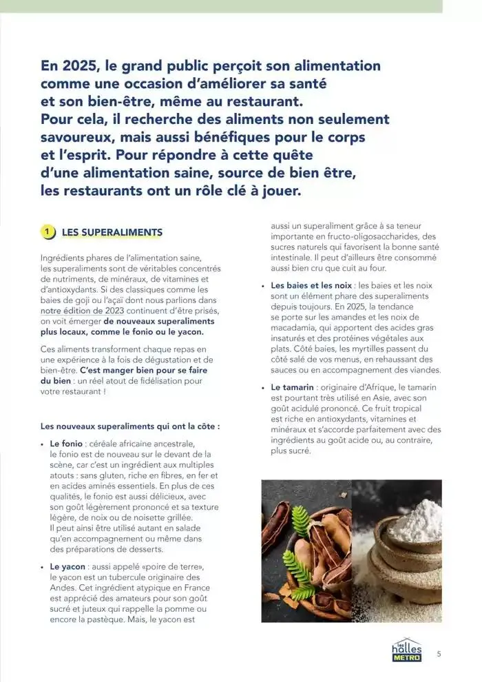 Metro Tendances Restauration 2025 du 3 février au 31 décembre 2025 - Catalogue page 5