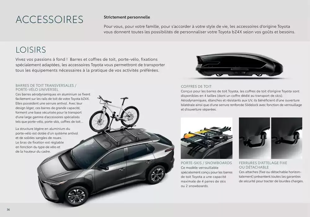 Toyota bZ4X  du 7 janvier au 7 janvier 2026 - Catalogue page 36