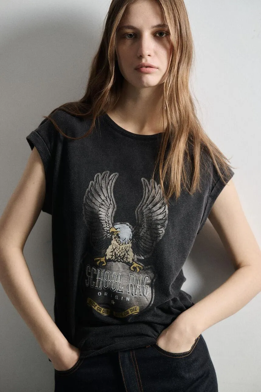 T-shirt en jersey BLACK HARPIA