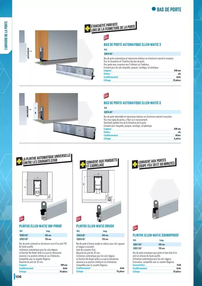 Guide Quincaillerie Serrurerie 2025 - 2026 du 1 avril au 1 avril 2026 - Catalogue page 108