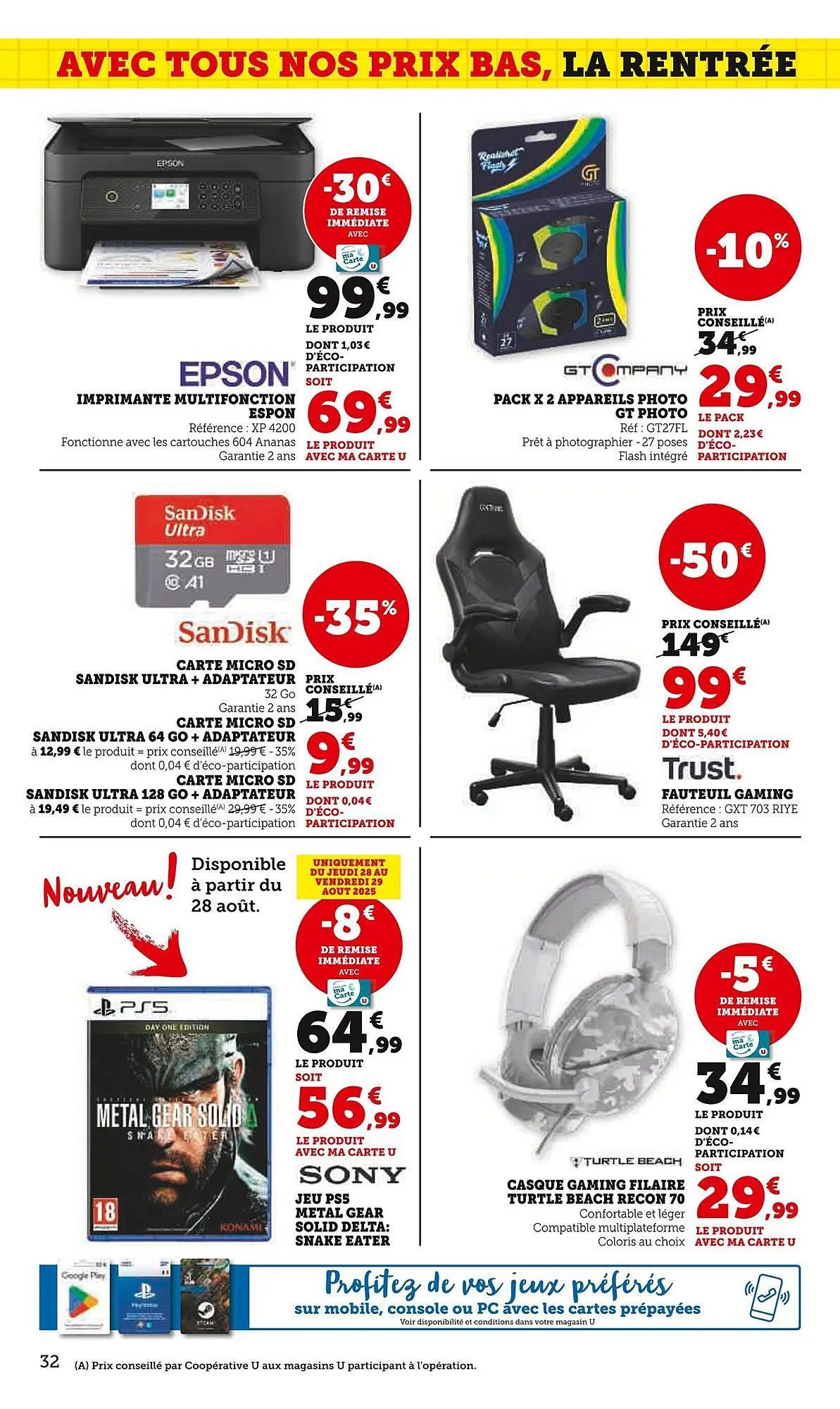 Catalogue Super U du 19 août au 7 septembre 2025 - Catalogue page 32