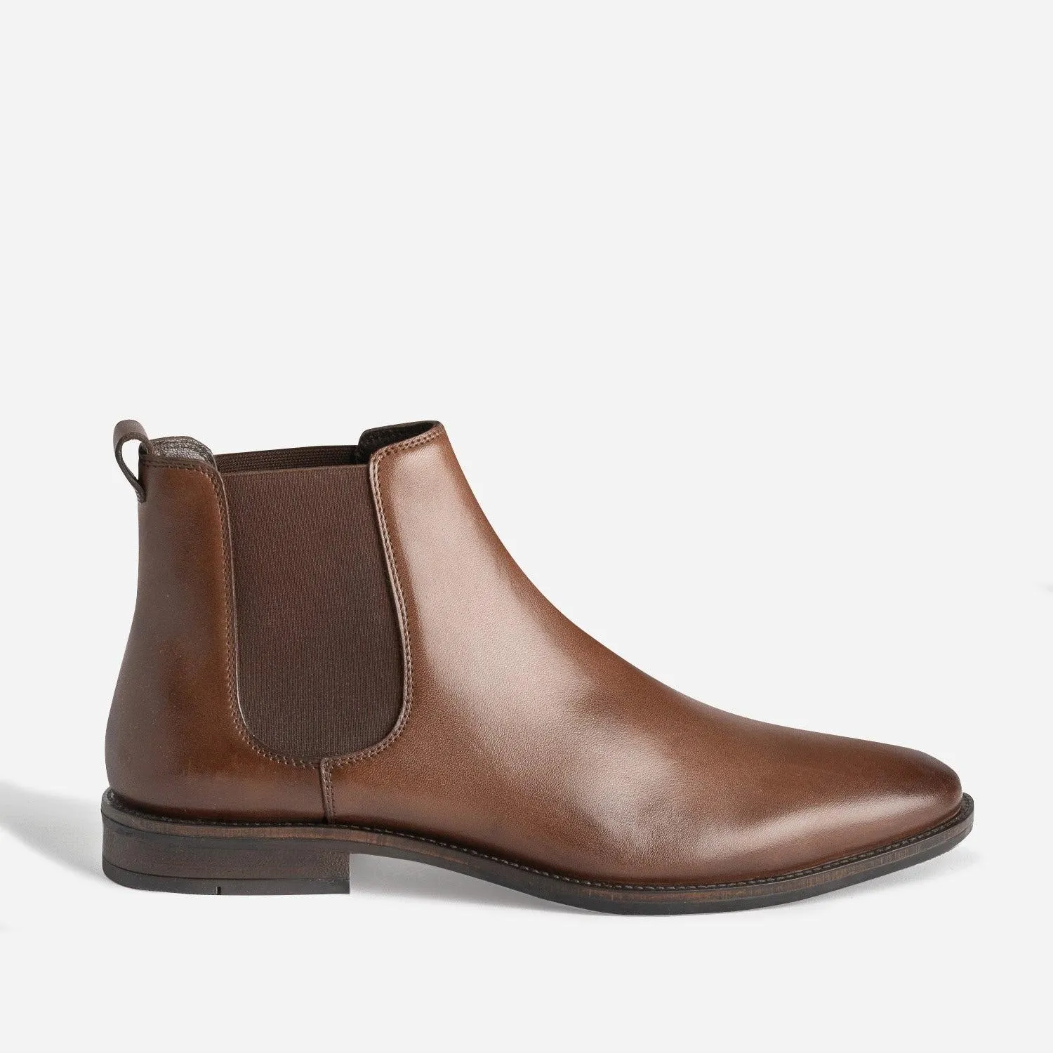 Chelsea boots marron cuir
